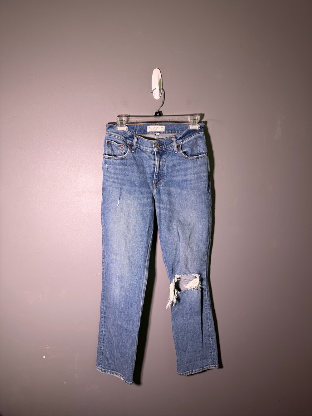 Abercrombie The 90s Straight Curve Love Low Rise Jeans Size 26/2S